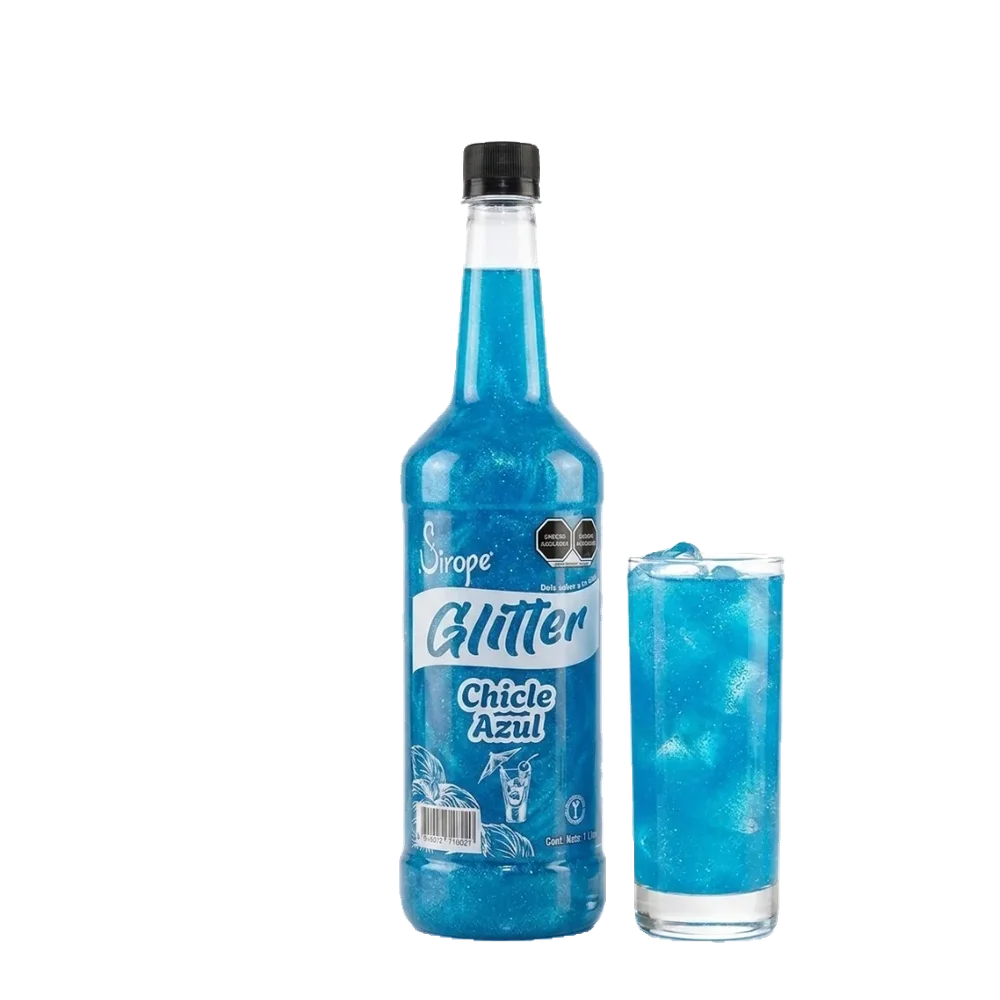 GLITTER CHICLE AZUL