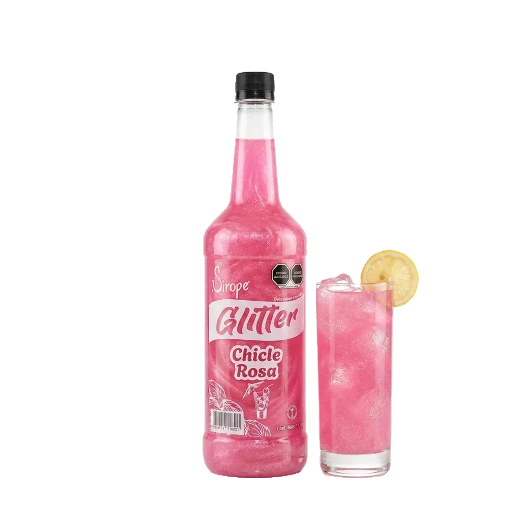 GLITTER CHICLE ROSA
